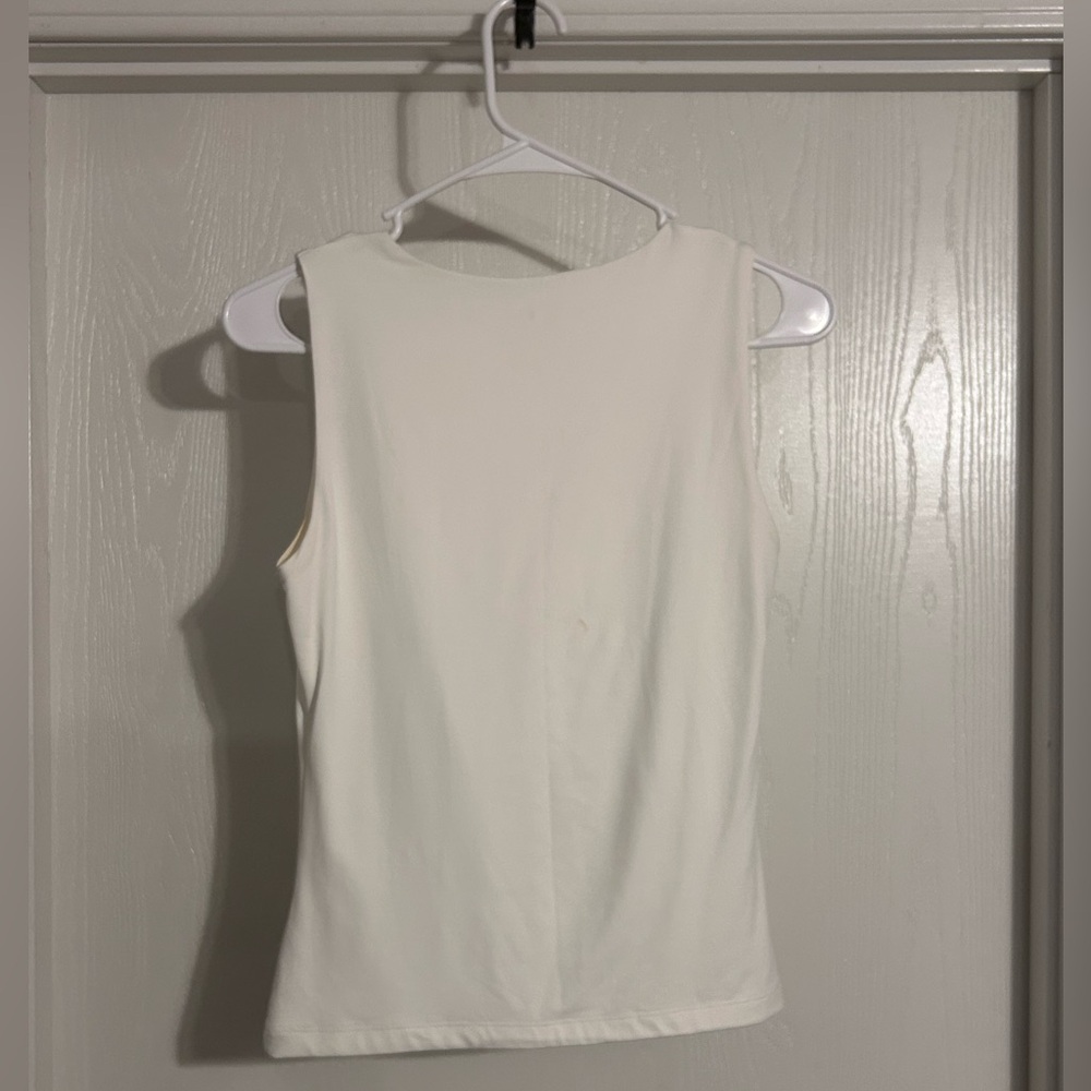 Tahari | Classic Cream Tank Top | Size XS-TP